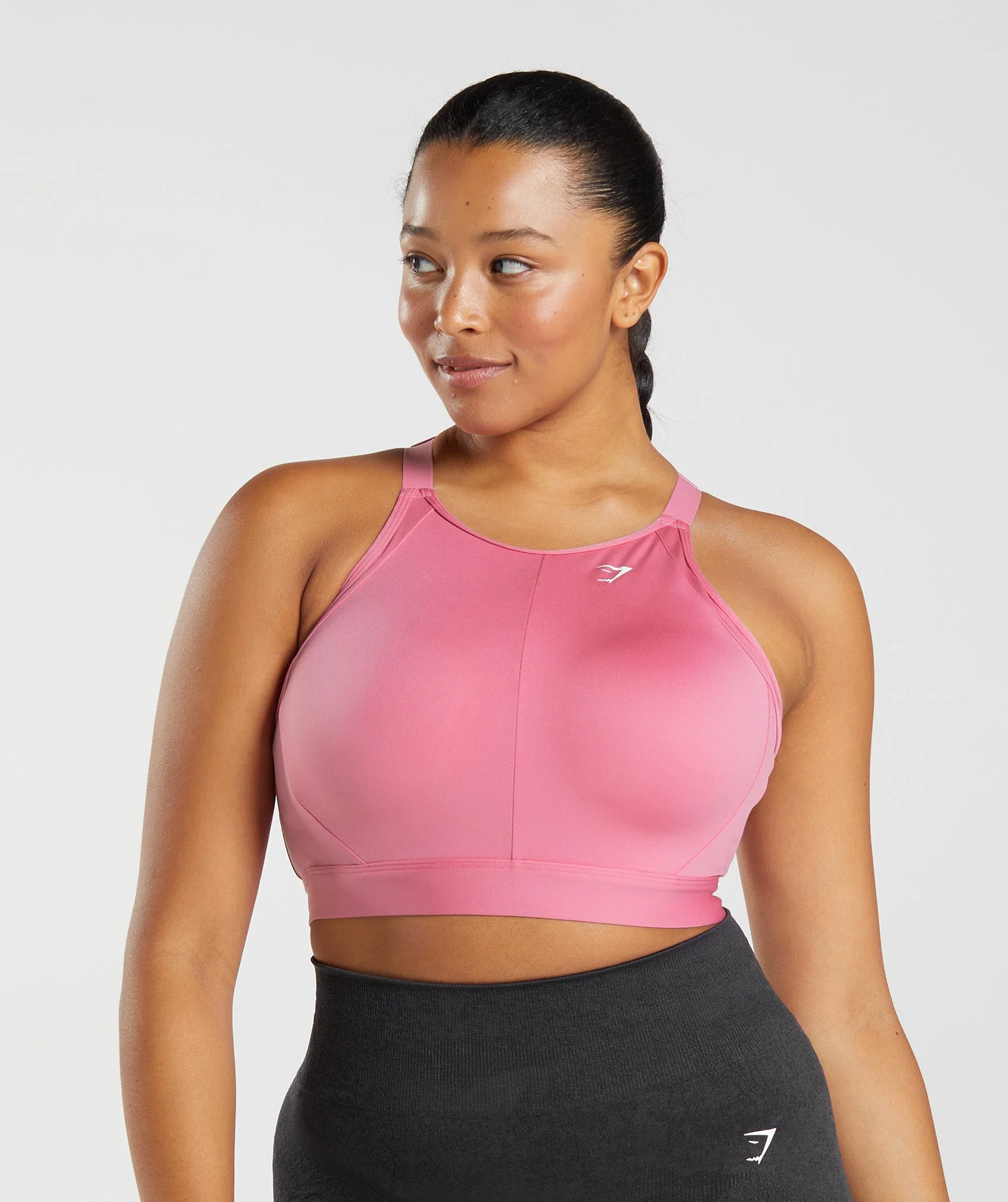 High Neck High Support Sports Bra, B/C-E/F Bloom Pink | Gymshark US