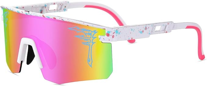 Two Sizes Baseball Sunglasses For Adults and Youth Boys Girls Kids UV400 Men Women Outdoor Sports... | Amazon (US)