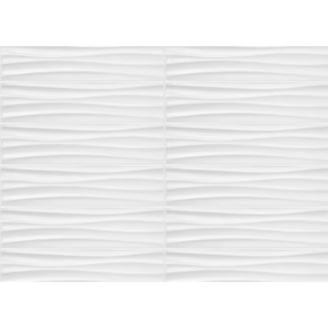 Satori Hudson Brilliant White Motion Glossy 4-in x 16-in Glossy Ceramic Wall Tile (0.43-sq. ft/ P... | Lowe's