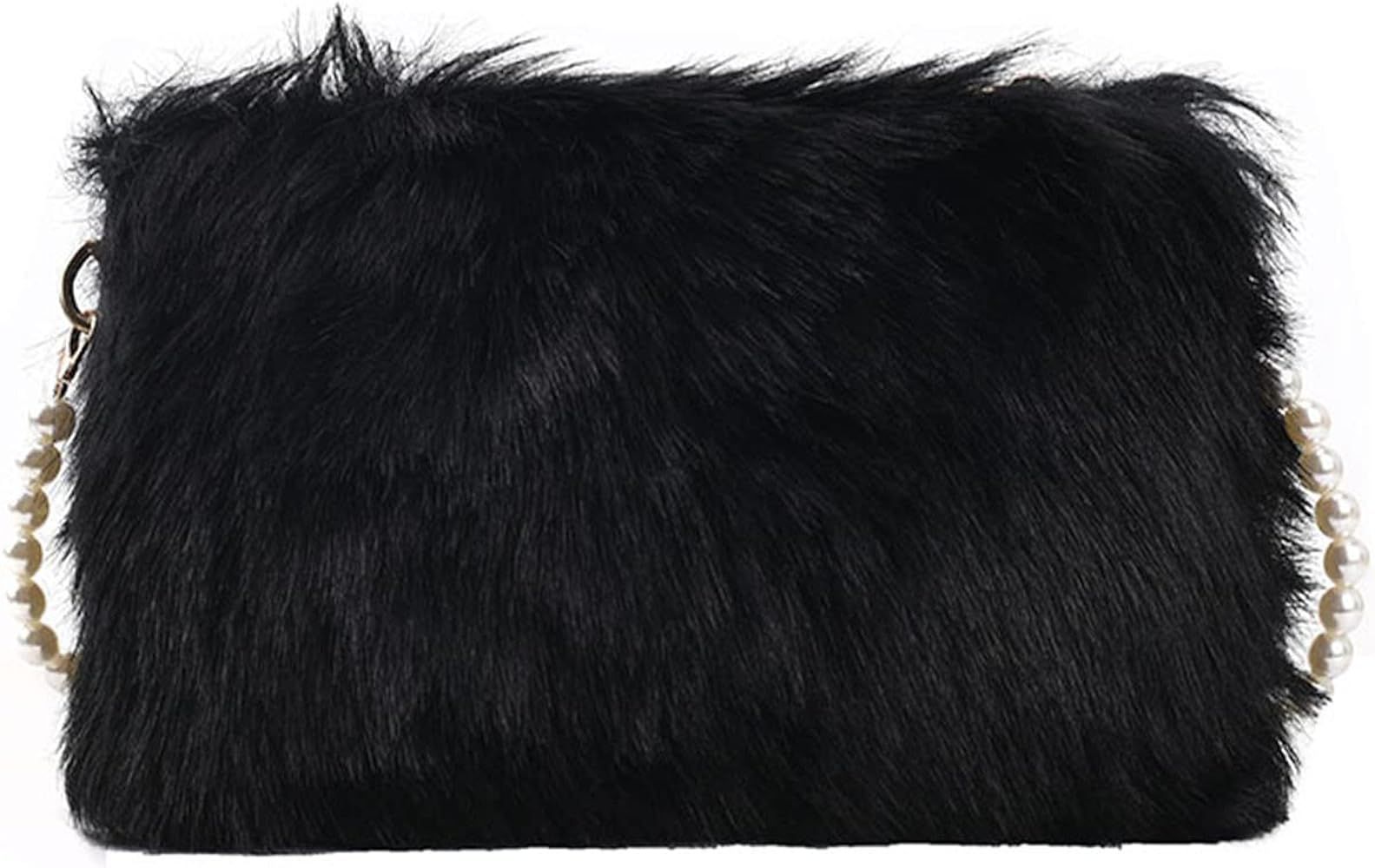 Ynport Faux Fur Bag for Women Fuzzy Evening Clutch Fluffy Feather Shoulder Purse Small Cute Furry... | Amazon (US)