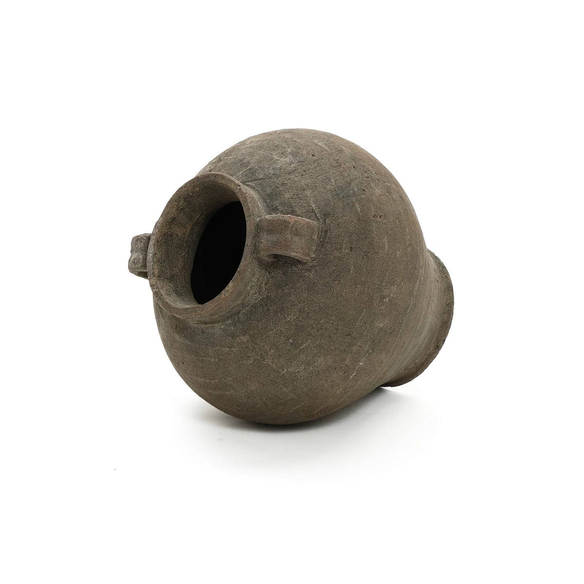 14.6" H Handcrafted Distressed Terracotta Cauldron Vase | Wayfair North America