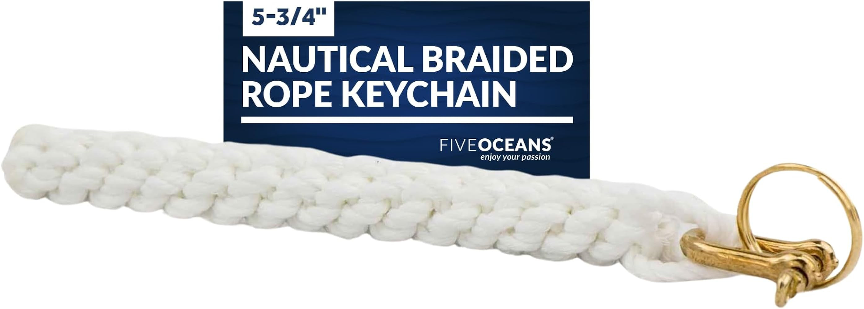 Five Oceans Rope Bell Pull for Hanging Nautical Ships Bell, Braided Rope Keychain - FO3038 | Amazon (US)
