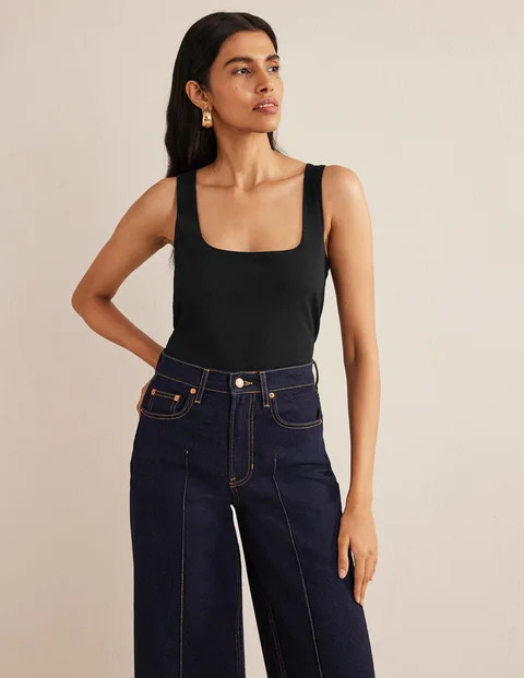 Double Layer Square Neck Vest | Boden (UK & IE)