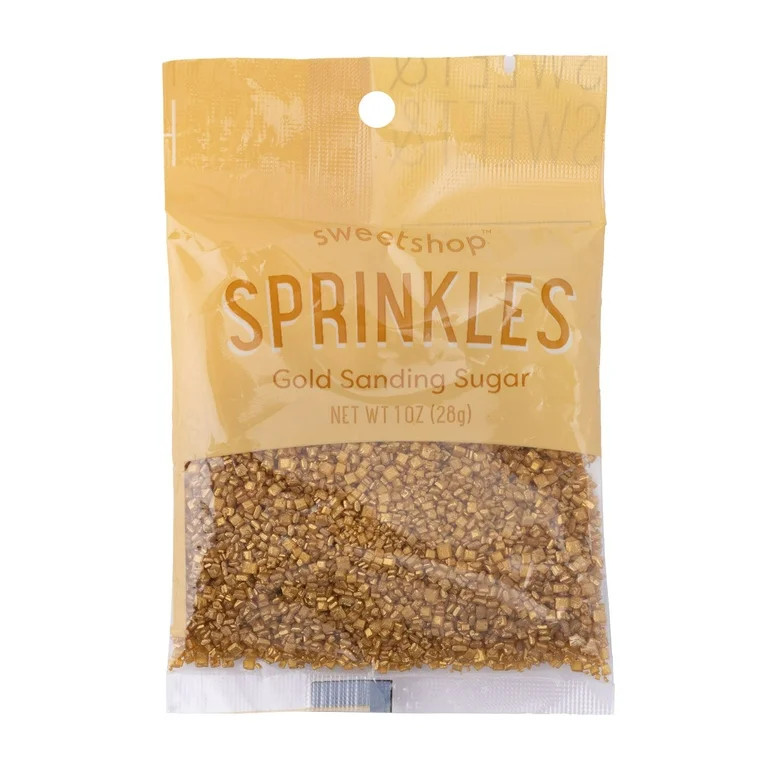Sweetshop Gold Sanding Sugar Sprinkles, 1oz Dessert Toppings | Walmart (US)