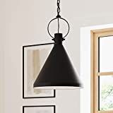 Nathan James Nate Industrial Pendant Light, Hanging Ceiling Light Fixture with Metal Shade and Adjus | Amazon (US)