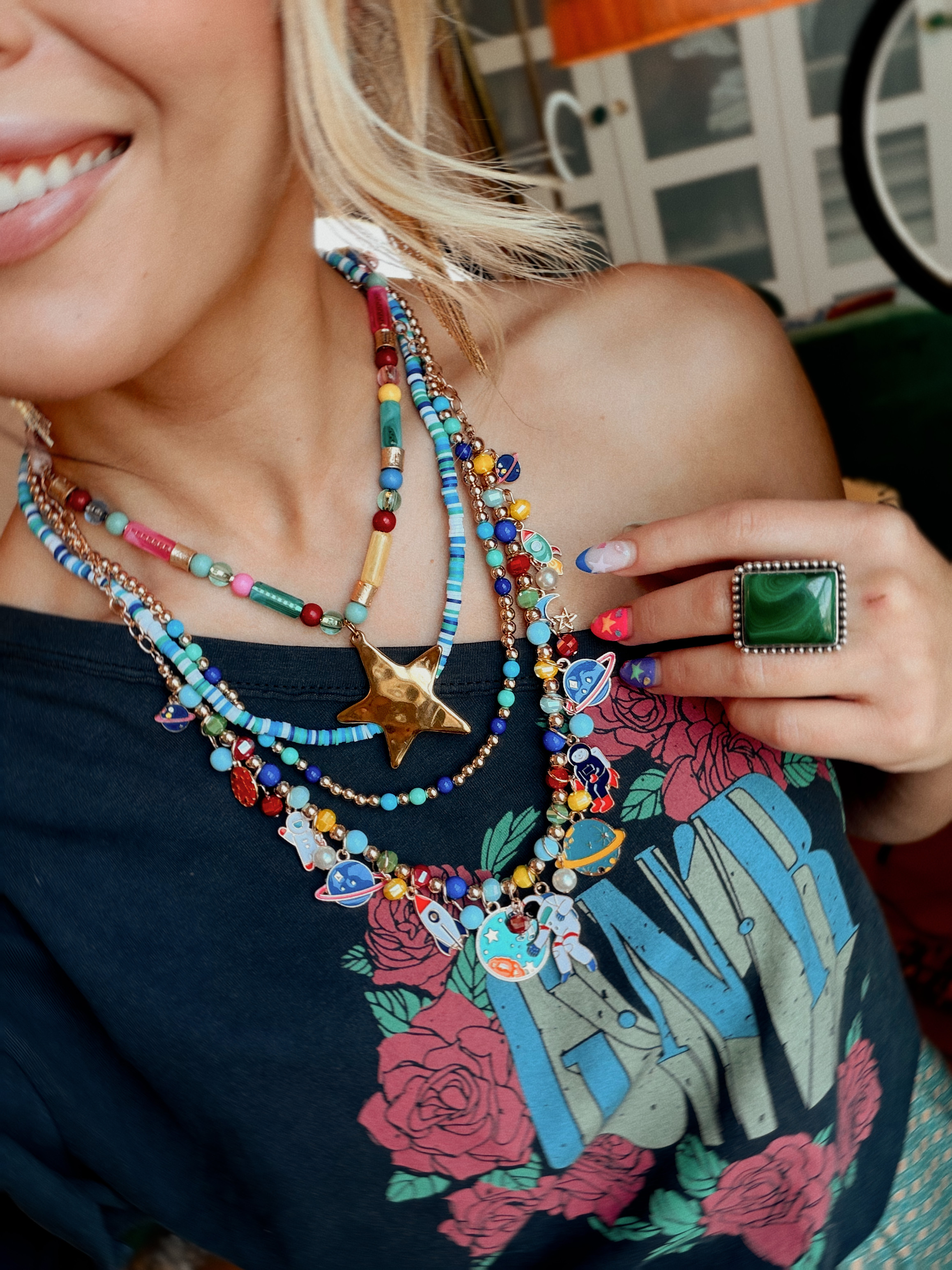 Fun jewelry will always have my heart!! 💗 The colors, charms, layering… all of it!!





fun jewelry, colorful jewelry, layered necklaces, charm necklaces, beaded necklaces, statement jewelry, justclassicallycassidy 

 #LTKootd #LTKSeasonal