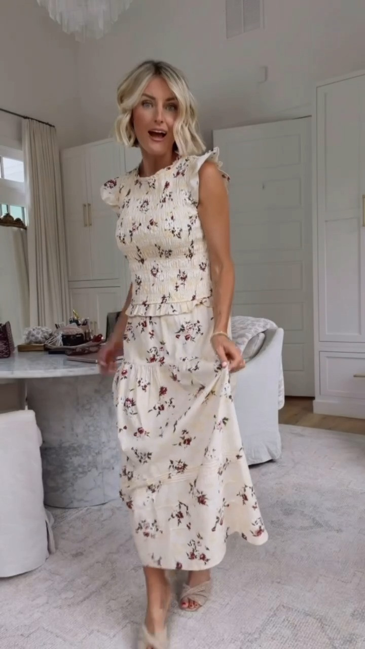 This matching set is something you can wear now and later with easy layering! Love the bows in the back for an extra feminine detail. Wearing S top and XS skirt

Loverly Grey, transitional fashion, Abercrombie, floral matching set, butter yellow floral set, fall fashion, fall outfit ideas  

 #LTKootd #LTKSeasonal