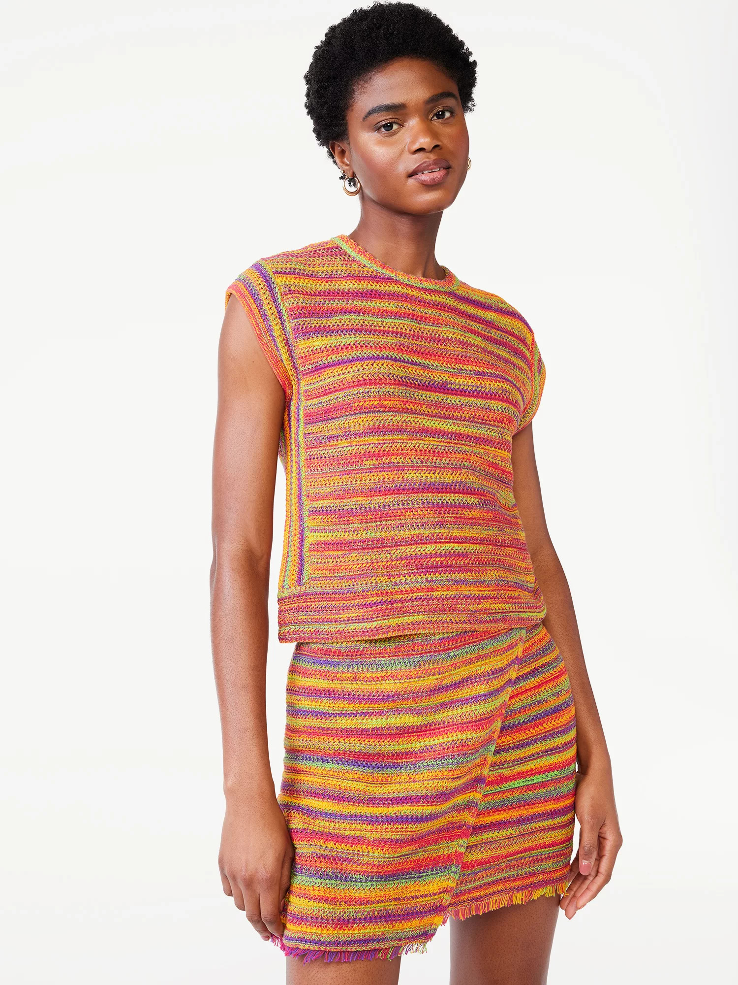 Scoop Women's Sleeveless Crochet Top | Walmart (US)