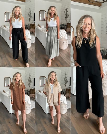 Walmart fashion Walmart finds summer outfits spring outfits. Two piece set size medium, pants size small, set, maxi skirt and dress size small. #walmartfashion #walmartpartner @walmart 

#LTKFindsUnder50 #LTKOver40