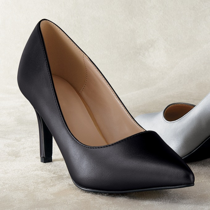 Classic Faux-Leather Pump | Ashro