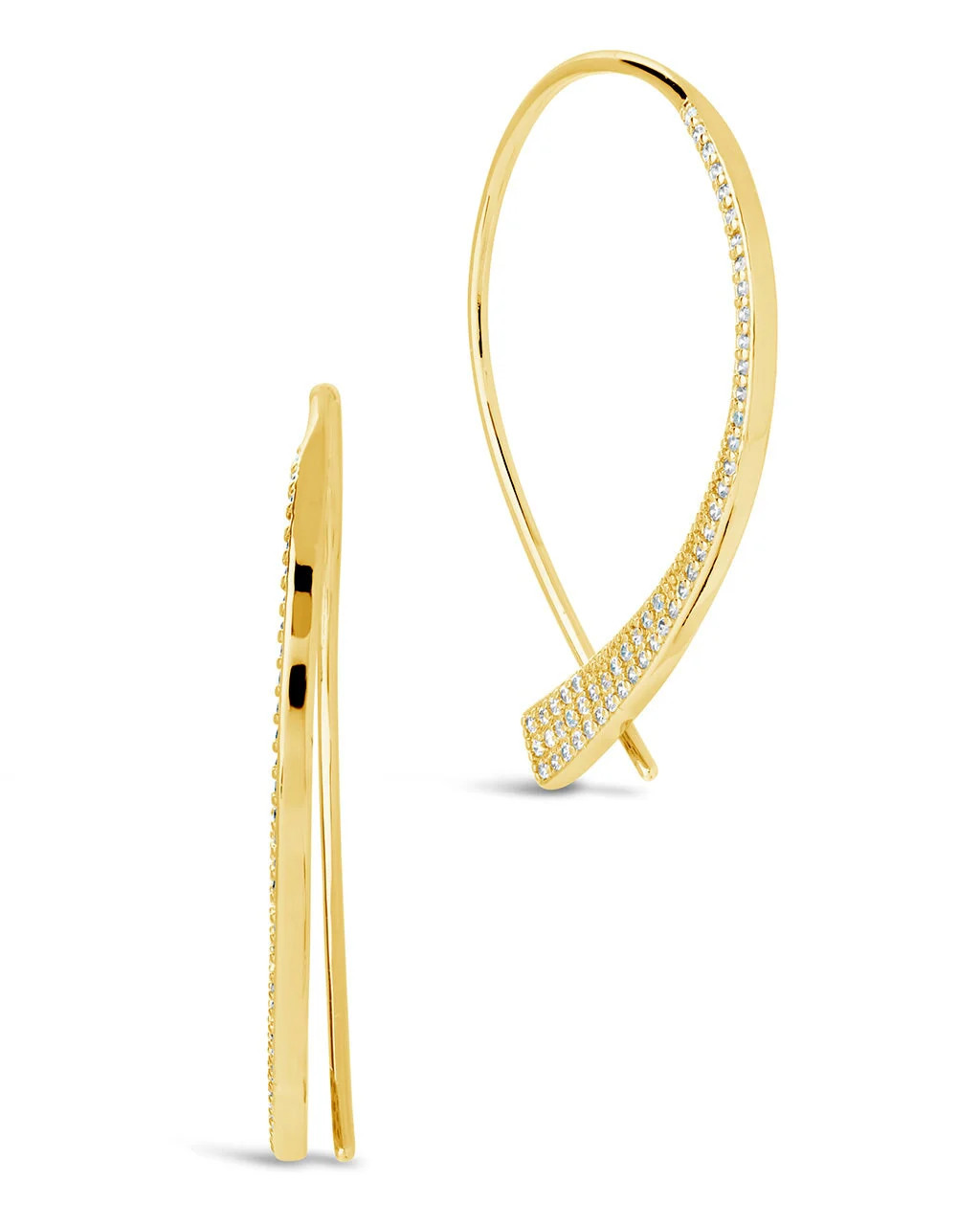 Carlotta CZ Threader Hoop Earrings | Sterling Forever