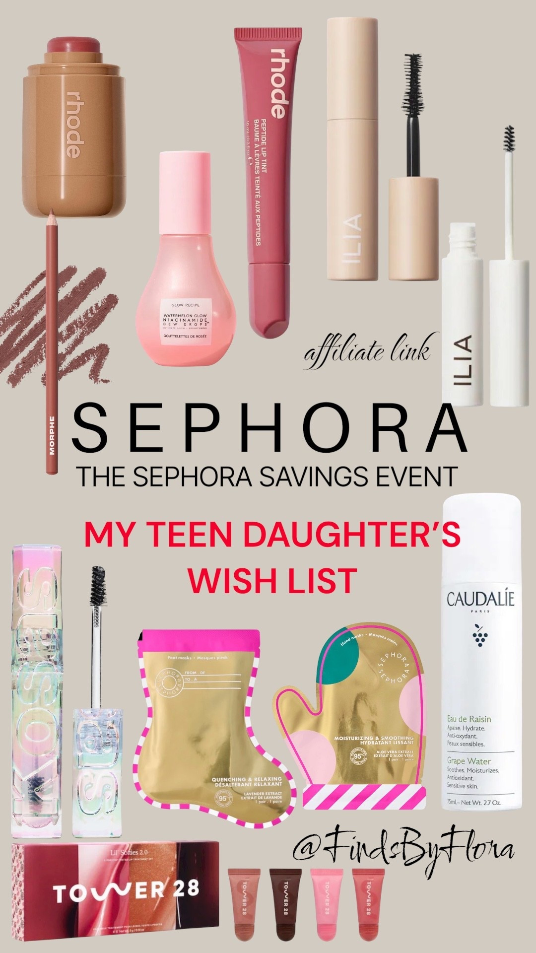 THE SEPHORA SAVINGS EVENT -My teen daughter’s wish list!
Majority of the products are Clean!
Rouge members use code EVERYTHING for 20% off your order & 30% off the Sephora collection  

#LTKsale #LTKcanada #LTKbeauty