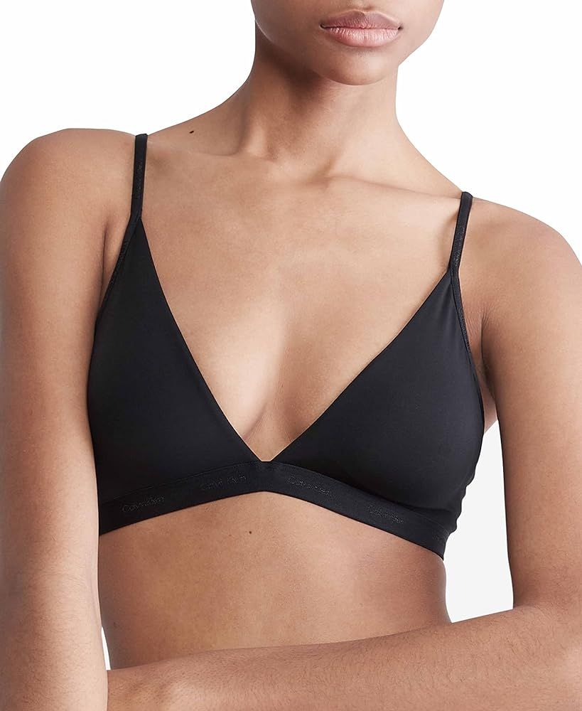 Calvin Klein Women's Form to Body Lightly Lined Triangle Bralette | Amazon (US)