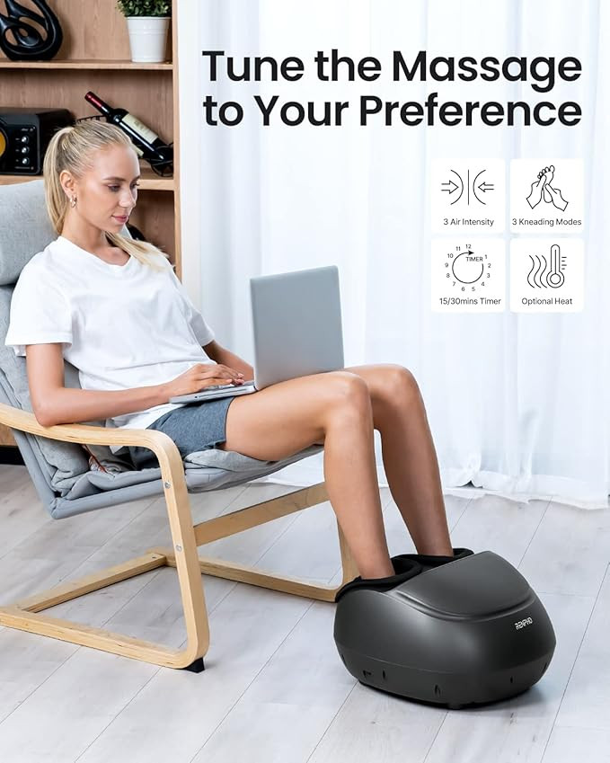RENPHO Foot Massager Machine with Heat Shiatsu Deep Kneading, Delivers Relief for Tired Muscles a... | Amazon (US)