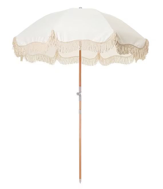 Antique White Premium Beach Umbrella | Dillards