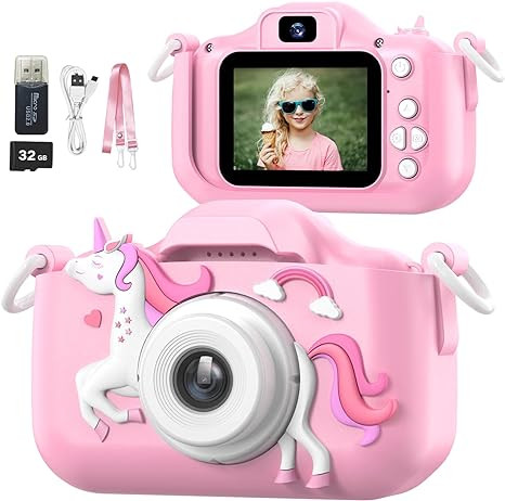 Mgaolo Children's Camera Toys for 3-12 Years Old Kids Boys Girls,HD Digital Video Camera with Pro... | Amazon (US)