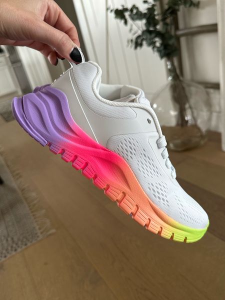 New Love & Sports sneakers! ALL under $40! These rainbow sneakers are even better in person!! 

These rainbow sneakers are so fun for spring and will literally go with anything. There are some On Cloud dupe sneakers too. 

Walmart finds, Walmart fashion, fitness, workout look, workout outfit, athleisure


#LTKfit #LTKshoecrush #LTKunder50
