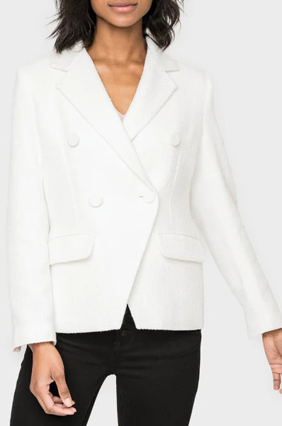 Double Breasted Boucle Blazer | Gibson