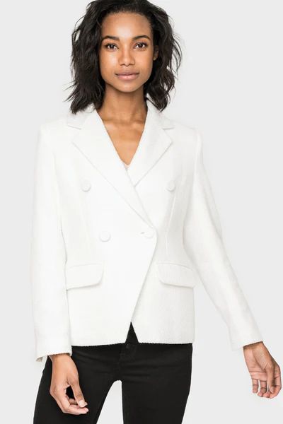 Double Breasted Boucle Blazer | Gibson