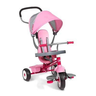 Radio Flyer 4-in-1 Stroll 'N Trike - Pink: Steel Frame, Adjustable Seat, EVA Tires | Target
