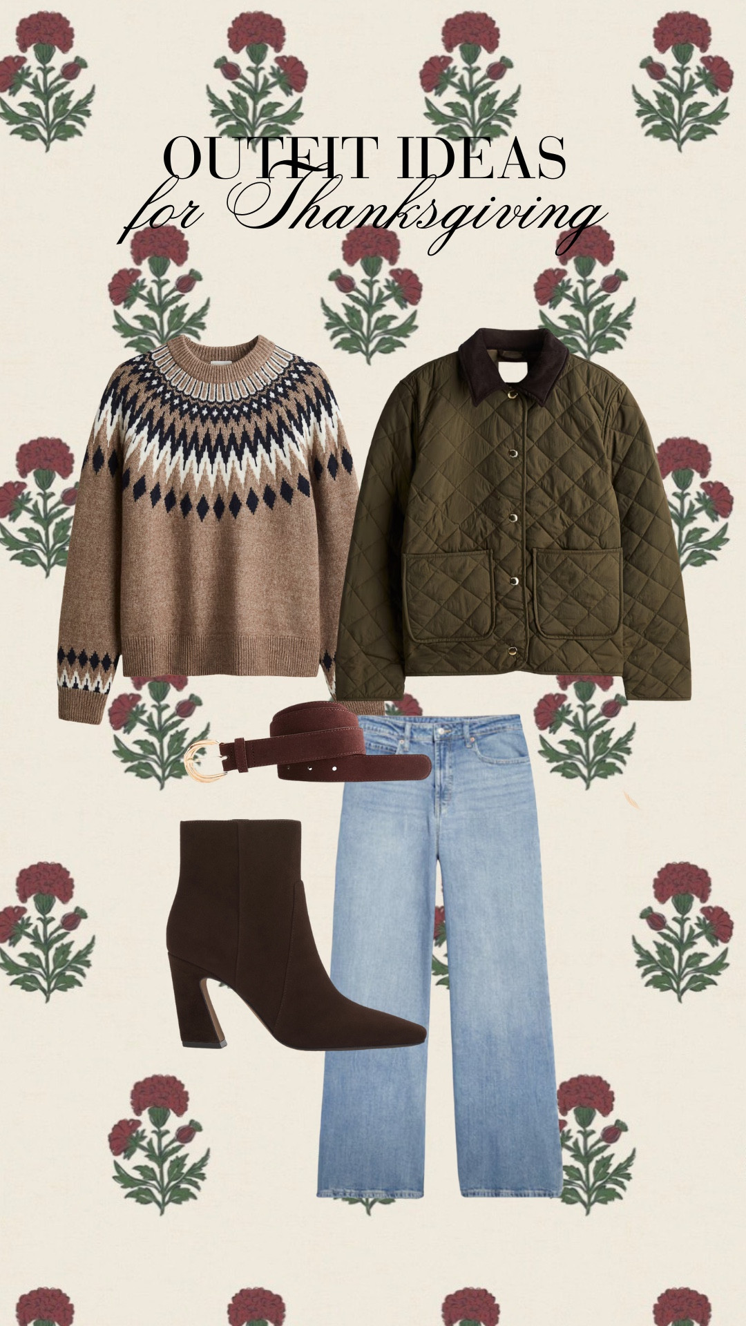 Fall outfit idea perfect for Thanksgiving!