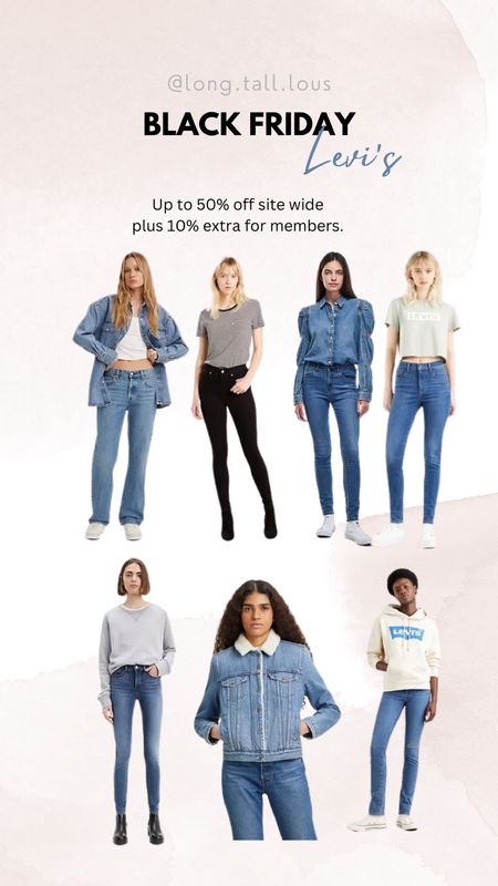 Black Friday at Levi’s. This is your sign to snag up a new pair of Levi’s jeans. 

I own all of the stretch models and they fit tts which for me is 30/34 at the moment. If you’re in between sizes, size down. 

Blue jeans, Levi’s, sale, 311,711,720,721,312,314,501,Sherpa,trucker jacket



#LTKeurope #LTKsalealert #LTKCyberweek
