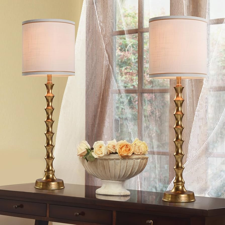 30.5" Buffet Lamps Set of 2 for Living Room, Buffet Lamps for Dining Room, Gold Lamp Set of 2 for... | Amazon (US)