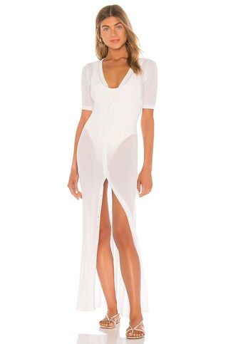 superdown Sevilla Knit Maxi Dress in White from Revolve.com | Revolve Clothing (Global)