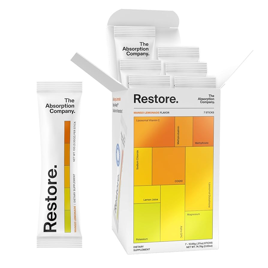 Electrolyte Powder Packets - Workout Recovery & Hydration Drink Mix with Liposomal Glutathione, V... | Amazon (US)