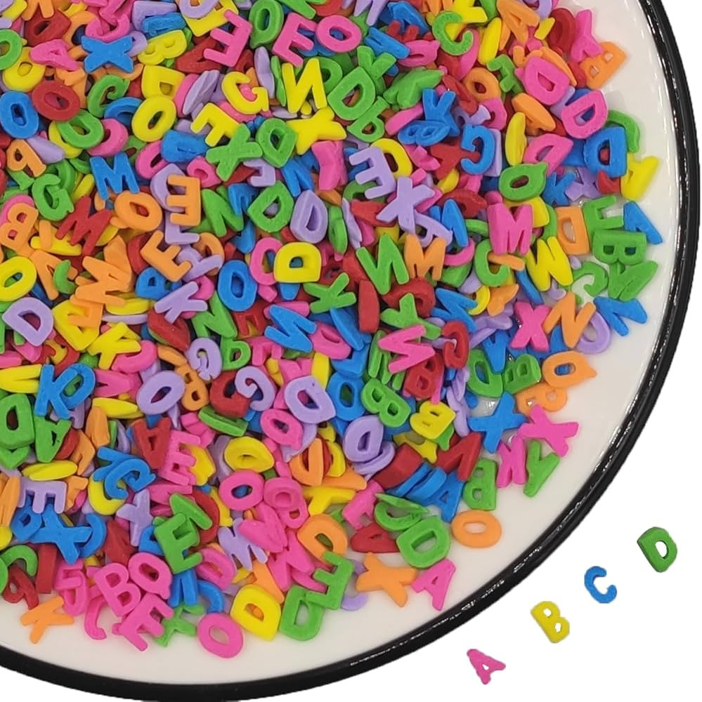 Colorful edible school enrollment Letters Sprinkles- Sugar decoration for the start of school - A... | Amazon (US)