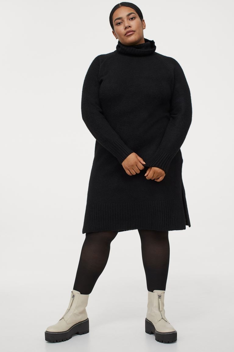 H&M+ Knit Turtleneck Dress | H&M (US + CA)