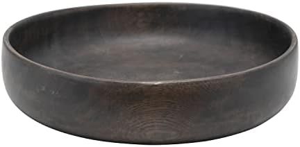 Creative Co-Op Hand-Carved Mango Wood Bowl, 12" L x 12" W x 3" H, Brown | Amazon (US)