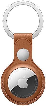 Apple AirTag Leather Key Ring - Saddle Brown | Amazon (US)