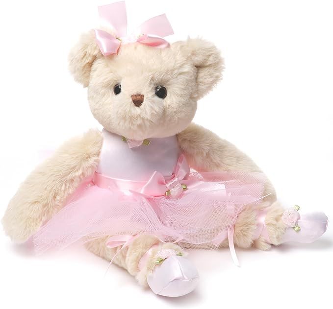 Bearington Nina Ballerina 13 Inch Pink Stuffed Animals - Ballerina Doll - Ballerina Toys | Amazon (US)