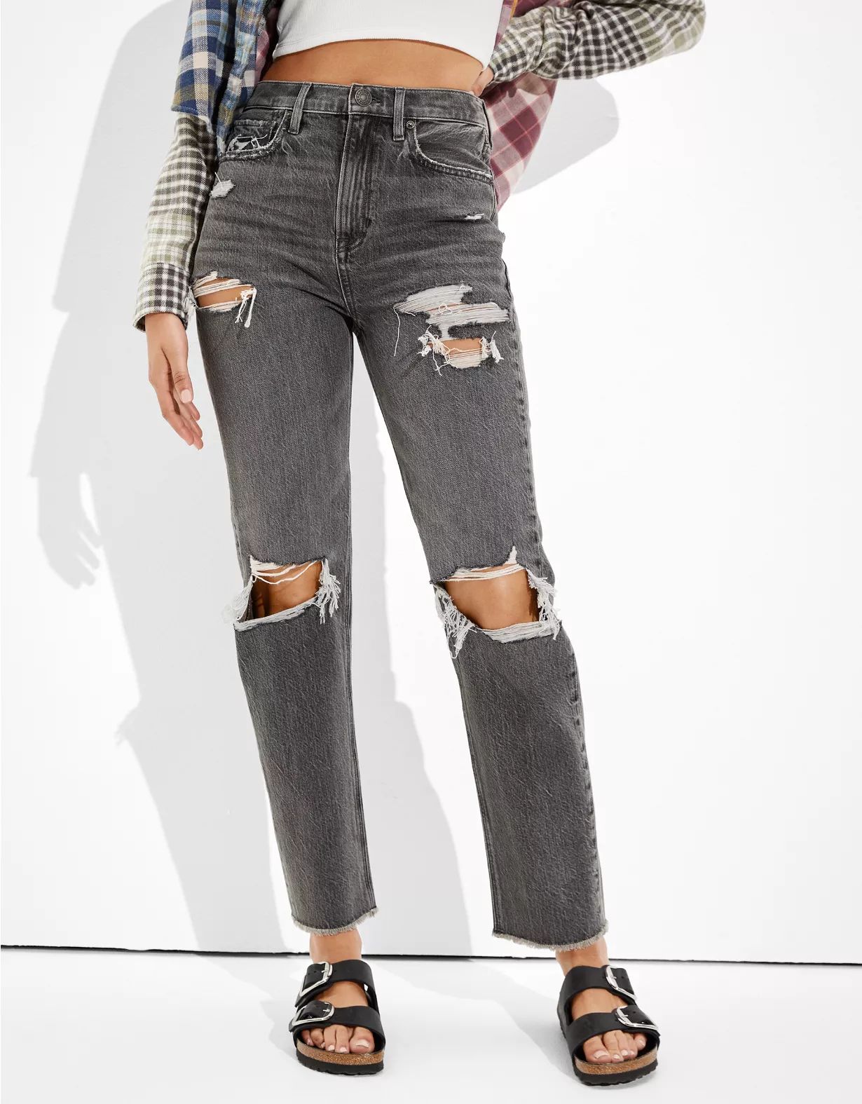 AE Highest Waist Ripped '90s Boyfriend Jean | American Eagle Outfitters (US & CA)