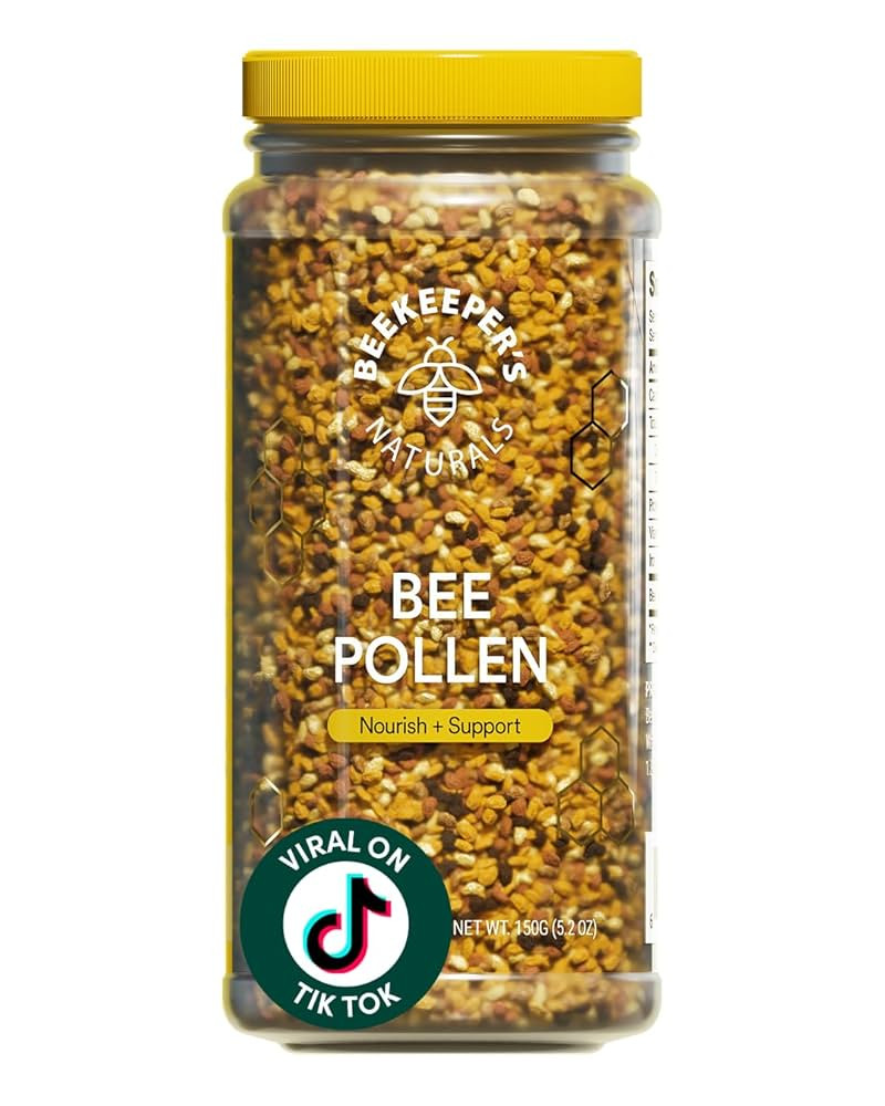 Beekeeper's Naturals - 100% Raw Bee Pollen Granules, Natural Preserved Enzymes, Source of Vitamin... | Amazon (US)
