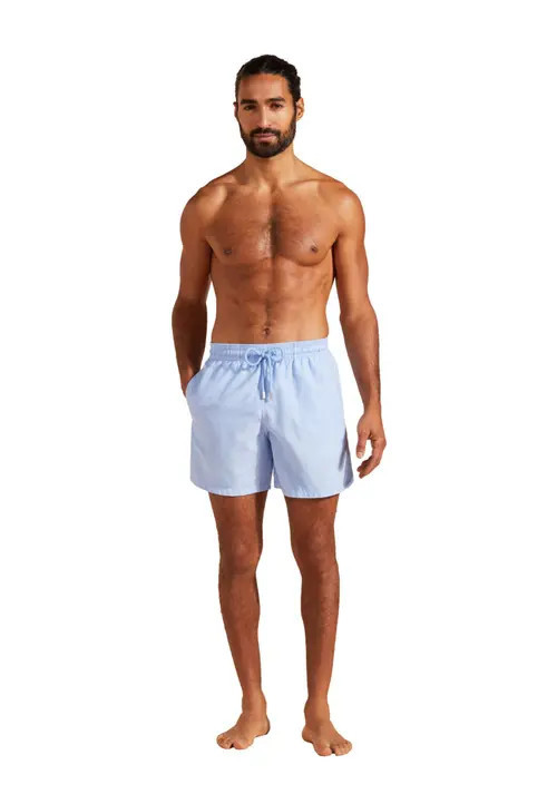 Vilebrequin Men's Solid Swim Trunks in Fleur De Lin at Nordstrom, Size Small | Nordstrom