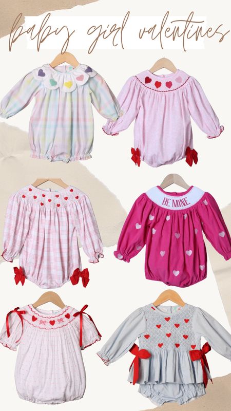 Baby girl smocked Valentine’s Day outfits, grandmillennial style, grandmillennial outfits 

#LTKbaby #LTKSeasonal #LTKkids