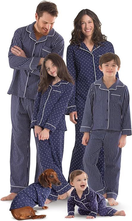 PajamaGram Family Pajamas Super Soft - Family Matching Pajamas, Navy | Amazon (US)