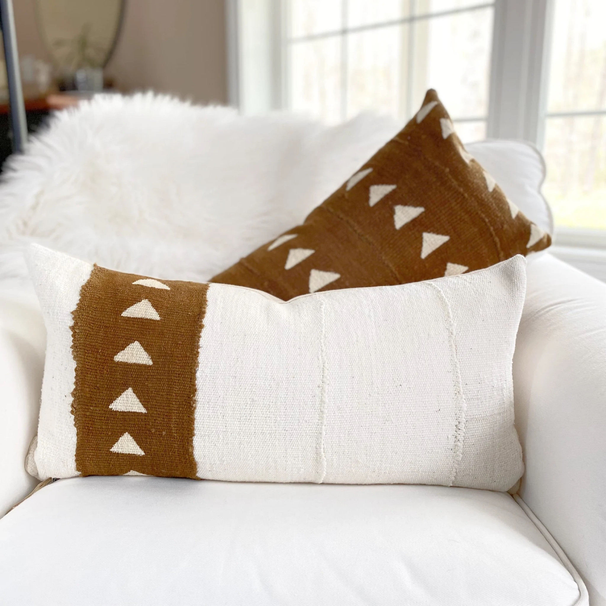 Textured beauty with deep rich colors. Custom Authentic Mudcloth pillows for your room decor for every home Get yours today! 

#LTKHome #LTKStyleTip