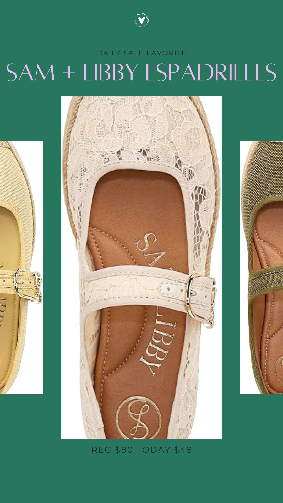 Espadrilles on sale from Sam & Libby 🤍

The perfect mix of comfy and cute… easy to dress up or down for spring and summer.

#LTKSaleAlert #LTKootd
