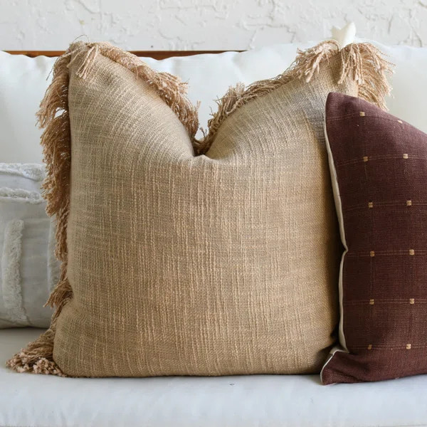 Vinings Fringe Cotton Pillow Cover | Wayfair North America