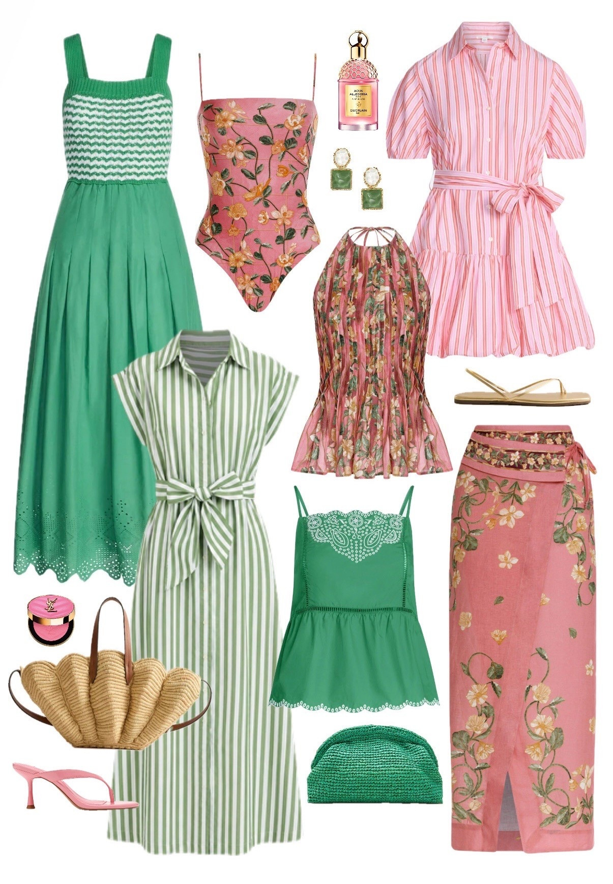 Summer new arrivals 🩷💚 green dress pink dresses summer outfit ideas vacation outfit resort wear 2026