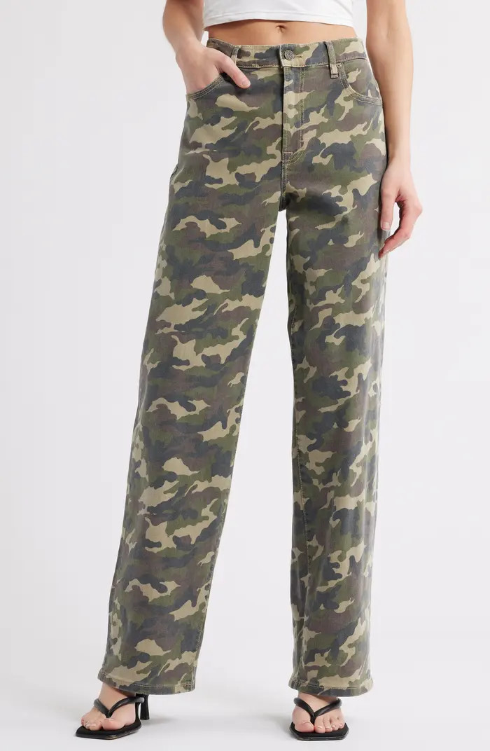 HIDDEN JEANS Low Slung Camo Baggy Jeans | Nordstrom | Nordstrom