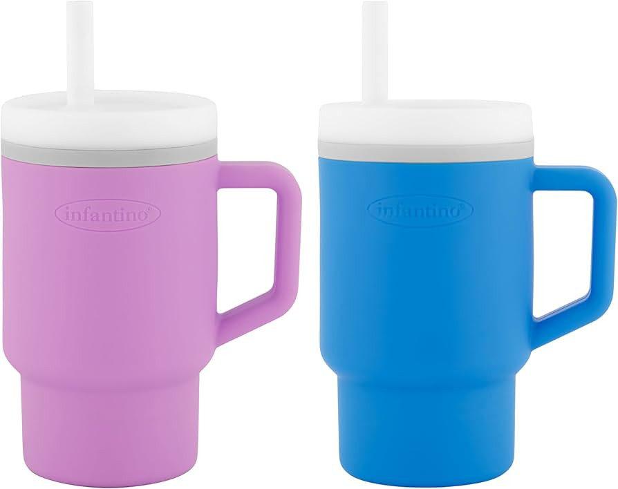 Infantino My 1st Tumbler – Adorable Miniature Tumblers with Leak-Resistant Straw and Toddler-Fr... | Amazon (US)