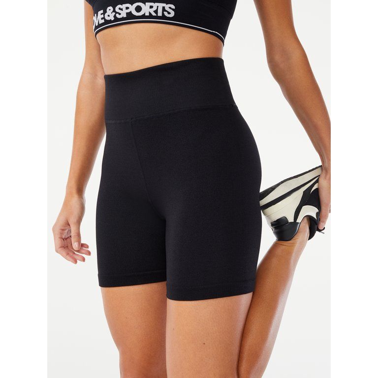 Love & Sports Women's Seamless Bike Shorts, 6” inseam | Walmart (US)