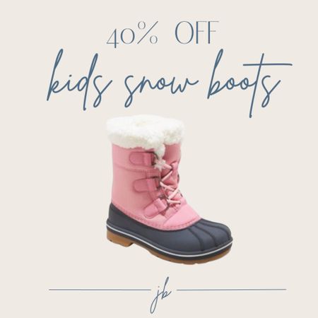 Kids Snow Boots 40% OFF!!

#LTKSeasonal #LTKkids #LTKfamily