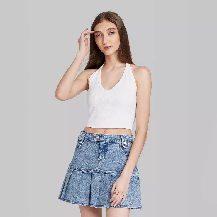 Women's V-Neck Halter Top - Wild Fable™ | Target