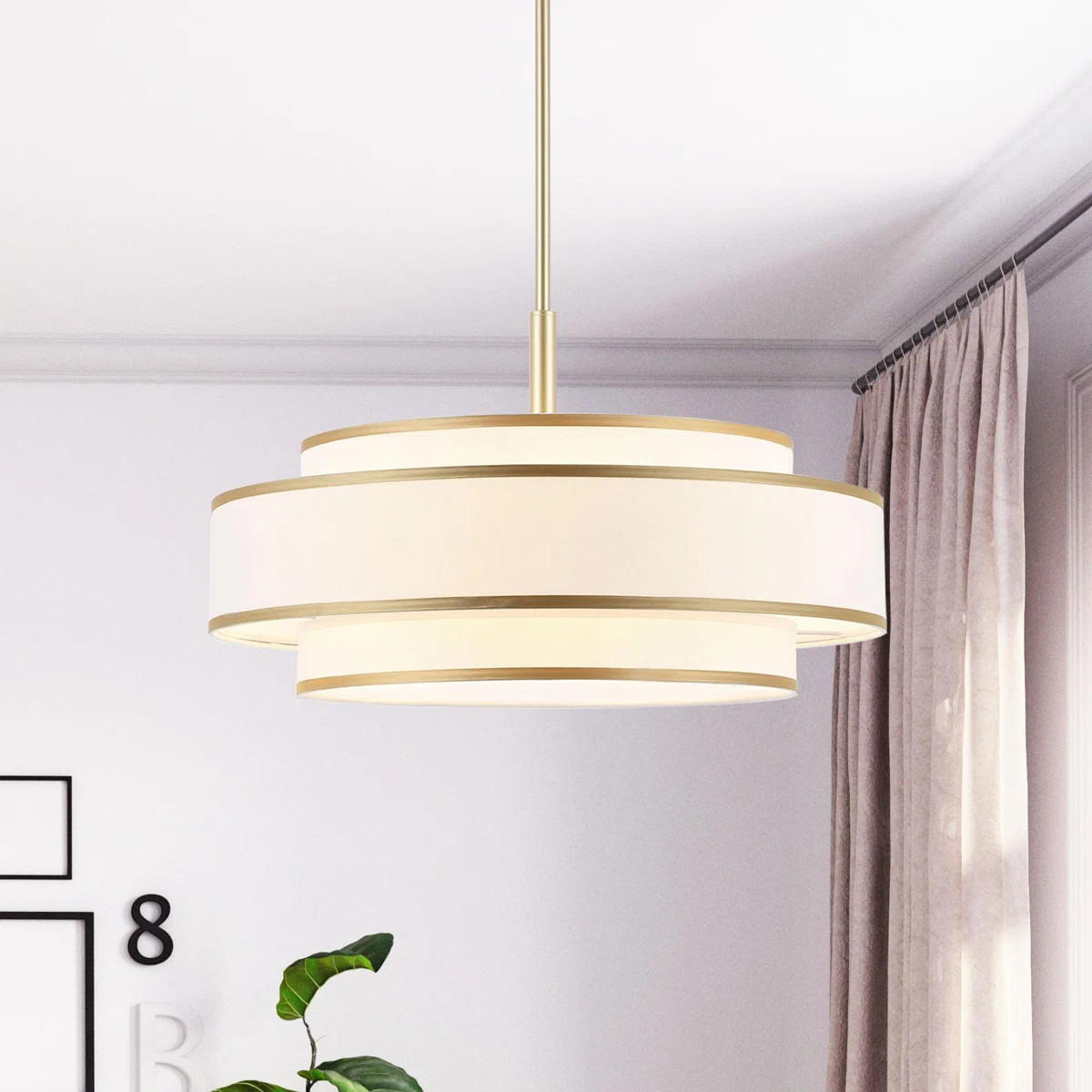 Aasim 5 - Light Dimmable Drum Chandelier | Wayfair North America