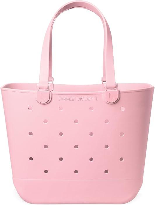 Simple Modern Extra-Large Beach Bag | Waterproof Getaway Rubber Tote with Zipper Pocket for Trave... | Amazon (US)